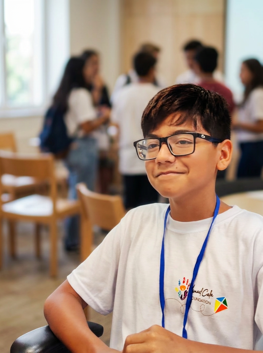 Joven participante de los programas de la fundación